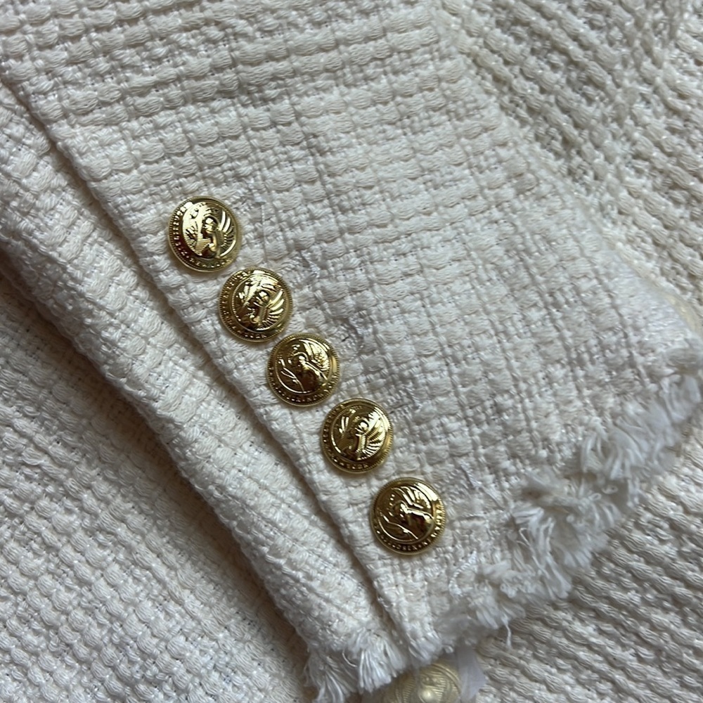 Classic Six Katharine Blazer in Ivory Tweed - Picture 2 of 7